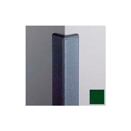 Pawling Surface Mounted Corner Guard 90Deg, 2'' Wings, 4'H W/ Caps, Hunter GRN CG-20-4-156